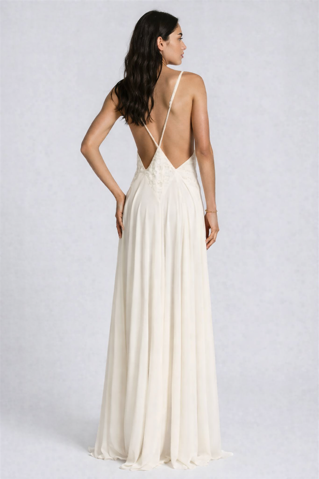 Ivory Embroidery Maxi